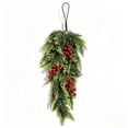 thumbnail image 2 of 28 Inch Christmas Norfolk Branches Wall Hanging Decoration, Upside Down Christmas Wreath for Front Door Home, 1 Pack, 2 of 7