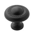 thumbnail image 1 of Amerock BP53022-FB 1,25 Po Bouton Rond - Noir Plat, 1 of 1