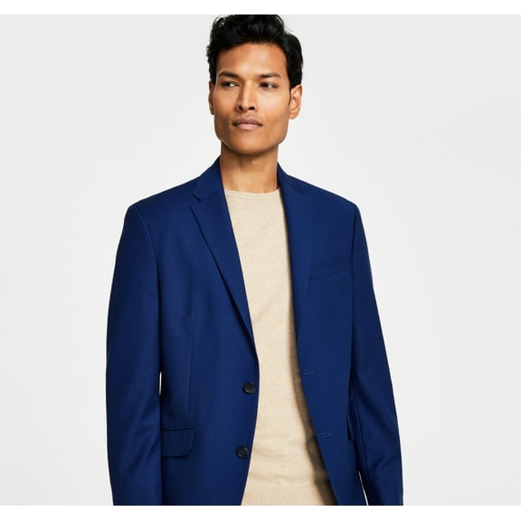 Kenneth Cole Reaction Men's Separate Slim Fit Suit Jacket Blue Size 44