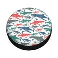 thumbnail image 3 of Easygdp Colorful Shark Wheel Sun Guard, Spare Tire Cover,Universal Trailer Suv Truck Camper Travel,Easy To Install And Remove -15 Inch, 3 of 9