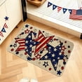 thumbnail image 5 of 4th of July Patriotic Welcome Doormat Retro American Flag Stars Stripes Door Mat Indoor Outdoor Home Kitchen Decoration,23.62x15.75 Inch, 5 of 6