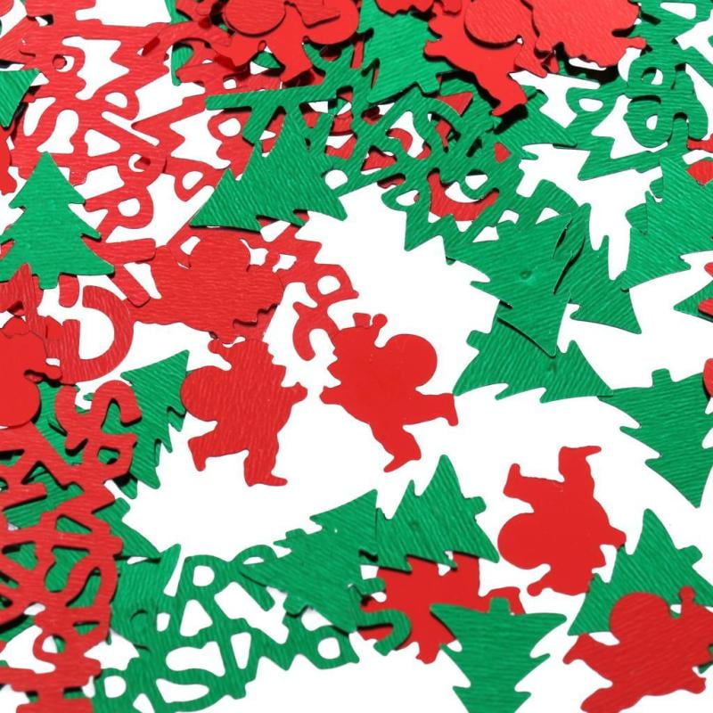Merry Christmas Santa Xmas Tree Foil Table Confetti Party Decor Pack 15g 