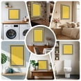 thumbnail image 6 of Ships Next Day Canvas Wall Art 8"x8", Yellow Wood Framed Canvas Print Painting, Black White Modern Geometric Abstract Art Ready to Hang Small Picture Wall Decor for Home Bathroom Nursery Kitchen, 6 of 9