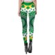thumbnail image 4 of Pantalones ajustados de cintura alta con estampado de trébol del día de San Patricio para mujer, 4 of 5