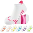 thumbnail image 3 of EALLCO Womens Athletic Ankle Socks Women Low Cut Cushioned Socks 7 Pairs, 3 of 6