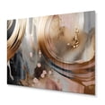 thumbnail image 2 of Designart "Marbled Meditations Gold and Pink III" Abstract Marble Metal Wall Art, 2 of 5