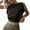 Black, variant on Boho Tops for Women Elegant Solid Color Sleeveless Yoga Compression Shirt Womens,White,L