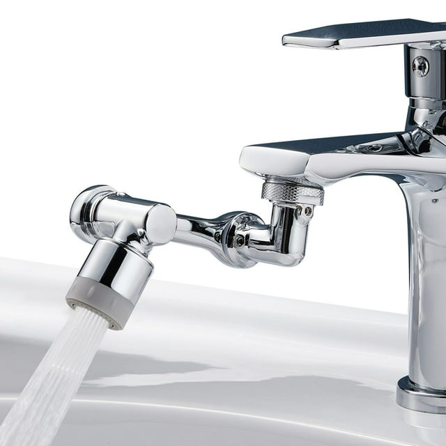Rotatable Water Saving Faucet Extension with 1440 Degree Swivel Function