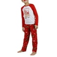 thumbnail image 4 of xiaxaixu Ensemble Pyjama Familial Christmas, Hauts Col Rond Imprimé Cerf + Pantalon, 4 of 10