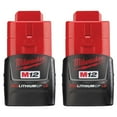 thumbnail image 2 of Milwaukee 48-11-2411 M12 Redlithium 2 Pack - Cp Bat C57, 2 of 3