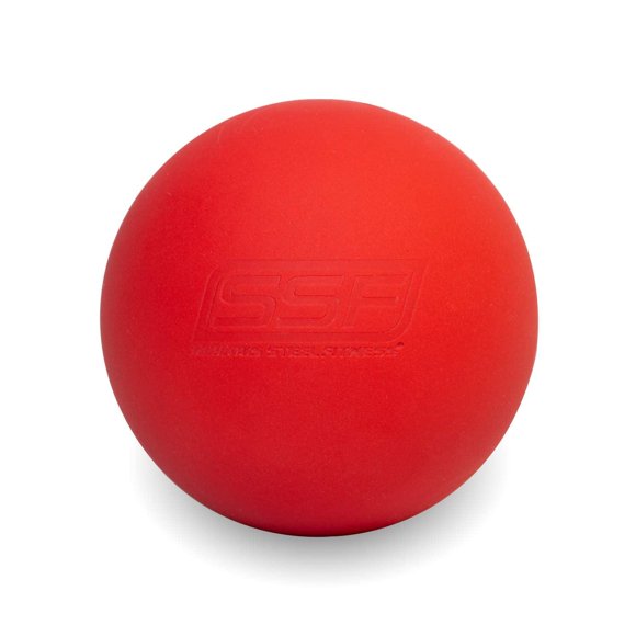 Pelota de Masaje Fitness Acero Roja para Liberación Muscular Profunda