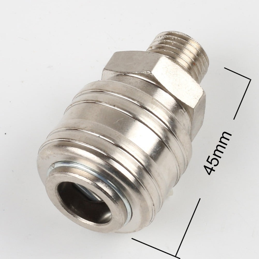 10Pcs Air Compressor Connector Kits 1/4 Quick Coupling Air Hose Connector B Fangkenuo