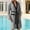 Gray, variant on Mens Soft Waistband Robes Lightweight Mid Length Summer Robe Comfy Soft Dude With Pockets Long Sleeve Kimono Bathrobe Sleepwear Red M