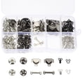 thumbnail image 1 of 1 Box Metal Buttons Metal Buckles Cloth Button Metal Snap Buttons Clothing Accessories, 1 of 9