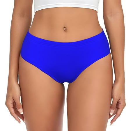 Womens Underwear - blue No Show Seamless Underwear for Women  Soft Stretch Womens Panties  Hipster Ladies Panties Bikini Underwear Briefs