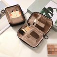 thumbnail image 5 of Cute Mesh Makeup Pouch, Waterproof Cosmetic Bag, Portable Travel Case, Separate Compartments and Built In Key Ring for Lipstick Storage, Beauty Travel, and Daily Organization., 5 of 6