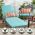 thumbnail image 6 of Greendale Home Fashions Outdoor 18'' x 18'' Round Seat Pad, Set of 2, Teal, 6 of 7