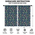 thumbnail image 2 of Blackout Kids Curtains,Alien Rocket Deep Blue Pattern Children's Insulated Curtains Set Of 2,Bedroom Essentials,Toddler Room Decor 52"x84", 2 of 5