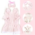 thumbnail image 3 of Vestido para perros Vestido a rayas para perros, Ropa para perros pequeños Niña, Traje de verano ligero para mascotas, Ropa para gatos, Vestidos para perros pequeños, 3 of 5