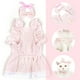 thumbnail image 3 of Vestido para perros Vestido a rayas para perros, Ropa para perros pequeños Niña, Traje de verano ligero para mascotas, Ropa para gatos, Vestidos para perros pequeños, 3 of 5