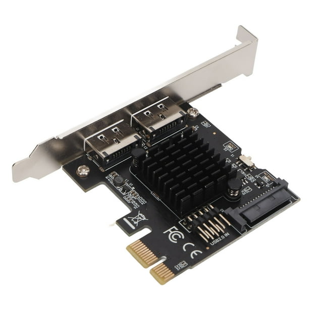 PCI Xto USB Expansion Card,PCIE to Power ESATA PCIESATA Expansion Card Port Power Over ESAT Gbps Adapter Card Highly Versatile