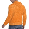 thumbnail image 6 of Fotbe Men's Hoodie with Orange Glitter2 Pattern - Kangaroo Pocket Pullover Hooded Sweatshirt, Perfect for Daily Wear, Travel, and Home-Medium, 6 of 7