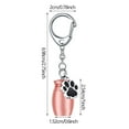 thumbnail image 4 of Pcs Pet Urns Keychain Dog Urns For Ashes, Pet Ashes Keepsake Jewelry, Small Pet Cremation Urns With 2 Storage Bags, Paw Print Memorial, Dog Jewelry, Portable Keychain Urns, Metal Frame, For, 4 of 7