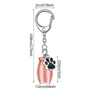 Pearhead Metal Keychain and Dog Collar Charm Set