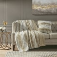 thumbnail image 2 of Madison Park Zuri Faux Fur Decorative Square Pillow, 20x20" - Sand, 2 of 3