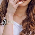 thumbnail image 2 of KOMI Compatible with Series 8/7/9 Resin Apple Watch Bands 45mm 44mm 42mm,Fashion Resin Bracelet Wristband with Stainless Steel Buckle for iWatch Ultra 49mm Series 6/5/4/3/2/1/SE, 2 of 7