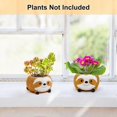 thumbnail image 4 of KAIYANG Macetas con forma de perezoso, bonitas macetas para suculentas, para plantas de interior, macetas para jardín, para plantas, suculentas, cactus, flores, decoración para el hogar, la oficina, e, 4 of 5