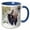 Blue/White, variant on 3drose, Buffalo in Snow. Yellowstone National Park. Wyoming., 11oz Two-tone Green Mug
