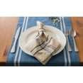 thumbnail image 3 of Contemporary Home Living Striped Chambray Rectangular Table Runner - 72" - Blue and White, 3 of 7