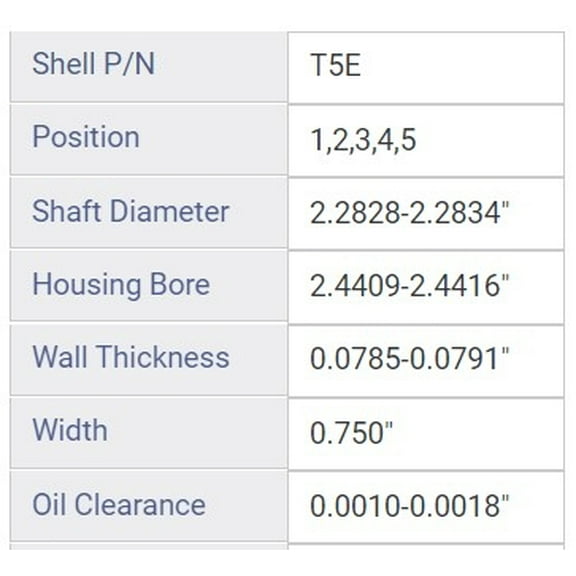 MAIN BRNG SUZ 1.8L 2.0L