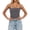 Grey, variant on Women Spaghetti Strap Cropped Camisole Trendy Sleeveless Cami Undershirts Square Neck Summer Tops Tees Black XS