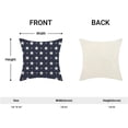 thumbnail image 5 of 4th of July Pillow Covers 18x18 Set of 2, Independence Day White Stars Blue Decorative Throw Pillows Linen Memorial Day Patriotic Cushion Pillow Covers for Sofa Couch Summer Outdoor Decor, 5 of 5
