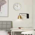 thumbnail image 3 of Reloj de pared silencioso, reloj de pared que no hace tictac para el hogar, sala de estar, dormitorio, escuela, reloj con madera maciza (10"), 3 of 5