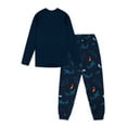 thumbnail image 2 of Wonder Nation Boys Long Sleeve Graphic Top with Jogger Pants Sleep Pajama Set, Sizes 4-18, 2 of 4