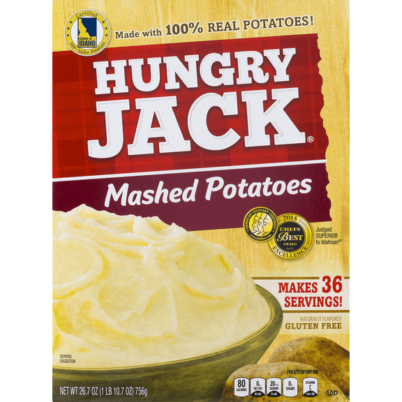 Hungry Jack Naturally Flavored Mashed Potatoes 26.7 Ounce Box