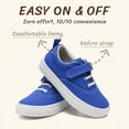 thumbnail image 3 of Kids Velcro Slip-on Canvas Shoes Toddler Boys Girls Fashion Sneaker Little Big Kids Slip On Tennis Shoes Walking Shoes, 3 of 6