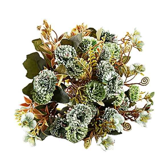 SLYNSHome 2Pcs Artificial Flowers Bouquets Fake Silk Flowers Combo for Wedding Bridal Bouquets Fake Bundles Set for Home Party Garden Wedding Simulated Bouquet Wedding Essentials