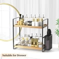 thumbnail image 3 of Organizador de mostrador de baño LEMIKKLE con cesta de madera, 3 of 9