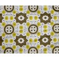 thumbnail image 4 of oneOone Polyester Lycra Dark Olive Green Fabric Geometric Block Craft Projects Decor Fabric Printed By The Yard 56 Inch Wide, 4 of 4