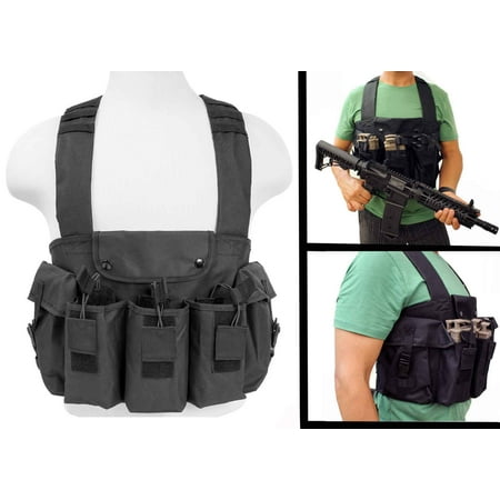 Paintball vest with mag pouch for tippmann tmc
