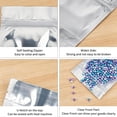 thumbnail image 4 of HandyHome 100Pack Resealable Stand Up Storage Bags, Reclosable Zipper Pouch Thick Mylar Bags, Multi Purpose Self Sealing Stand Up Pouches for Household Storage and Merchandise Packaging, 4 of 4
