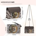 thumbnail image 7 of Pzuqiu Tiger Print Crossbody Bags for Women Leather Compact Functional Leather Quilted Shoulder Bag with Chain Strap Craftsmanship for Party and Special Occasions, 7 of 7