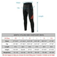 thumbnail image 3 of Santic Mens Riding Bike Pants Padded Road Bike Wear MTB Leggings Cycling Pants Reddle L, 3 of 7