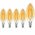 thumbnail image 1 of Ampoule à Intensité Variable E14, Équivalence Incandescente 4w, Blanc Chaud (2700k), 5 Pcs, 1 of 5