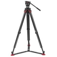 thumbnail image 2 of Sachtler Ace XL 75mm Fluid Head with flowtech 3-Section Carbon Fiber Tripod and Ground Spreader, 2 of 2