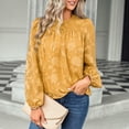 thumbnail image 1 of Top De Mujer Suave,Top De Mujer Top De Mujer Redondo De Otoño Camisa De Gasa Femenina Lograr Más, 1 of 6